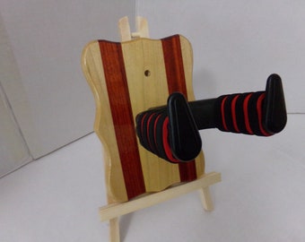 Custom Wood Locking Wall Hangers for Guitars #242