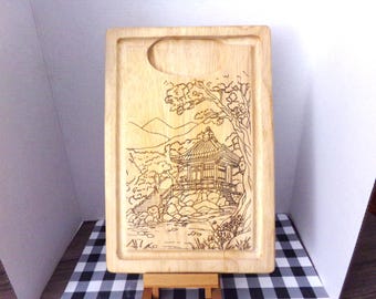 Pagoda on Cutting Board