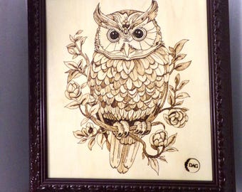 Feathered Owl - Framed