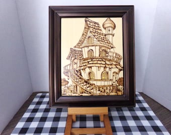 Fantasy House- Framed