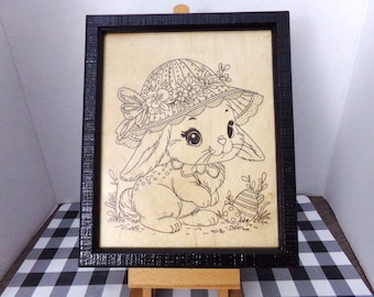 Cute Bunny 1 - Framed