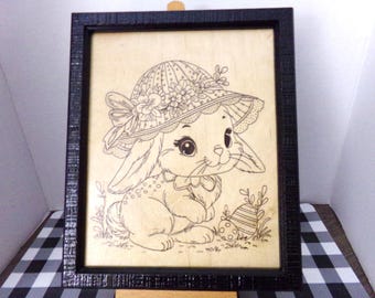 Cute Bunny 2 - Framed