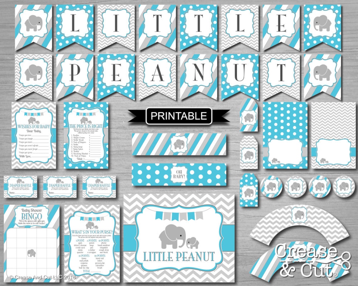 DIY Printable Little Peanut Baby Shower Decorations XL Banner - Etsy