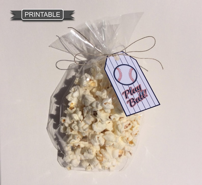 DIY Baseball Gift Tags for Goodie Bags Party Favors Treat Bags Etsy