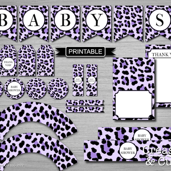 Leopard Baby Shower Etsy