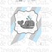 Printable Whale Baby Shower Decoration in Baby Blue and Gray - Etsy