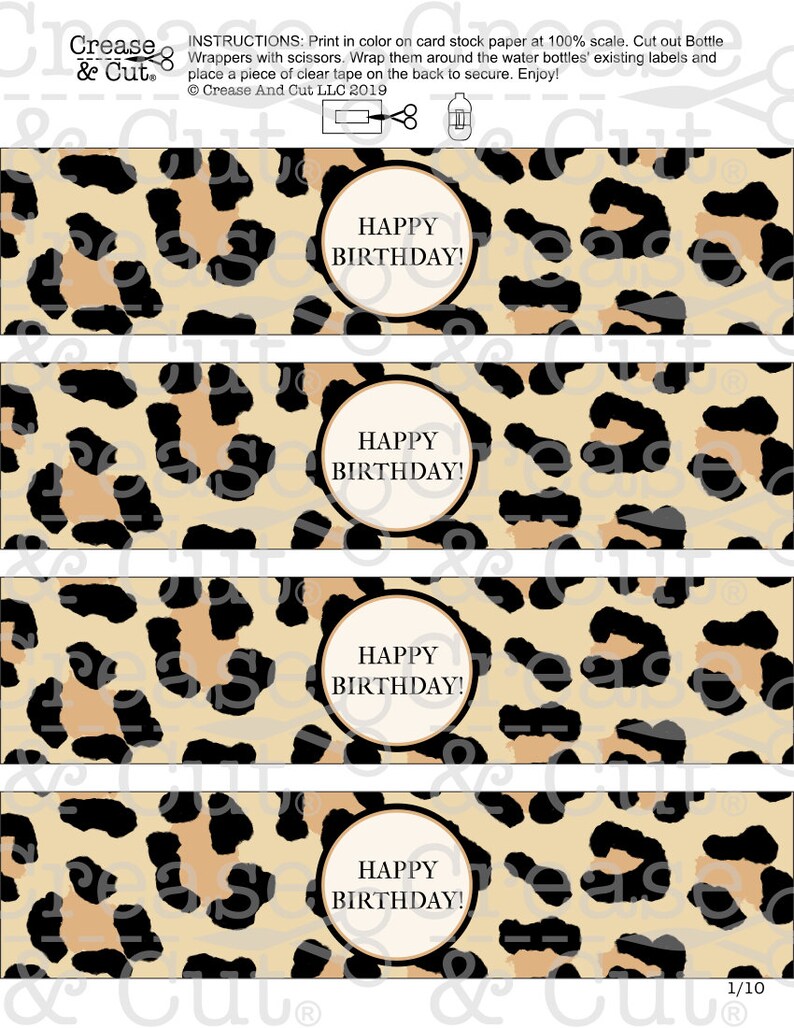 DIY Leopard Print Cheetah Print Birthday Party Decorations - Etsy