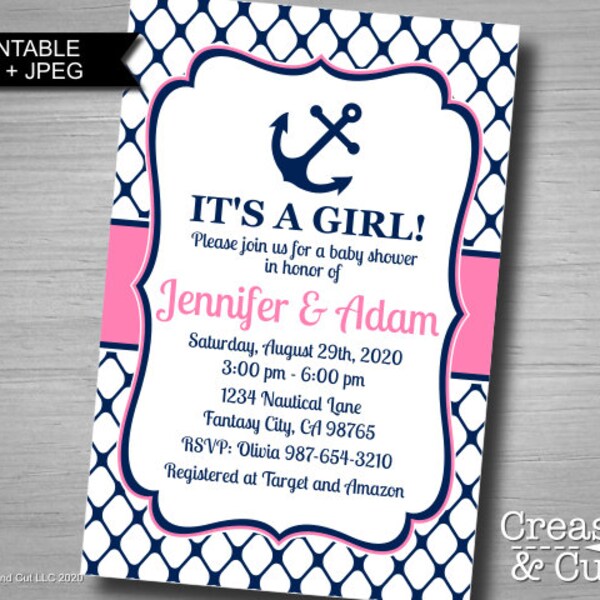 Nautical Girl Baby Shower - Etsy