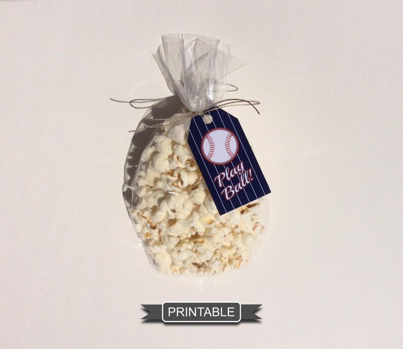 DIY Baseball Gift Tags for Goodie Bags Treat Bags Party Favors Etsy