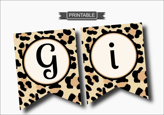Diy Leopard Print Cheetah Print Baby Shower Decorations Etsy