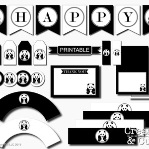 DIY Panda Birthday Party Decorations With Printable Panda Birthday ...