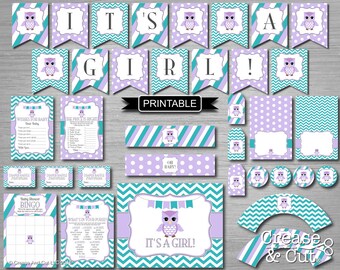 Girl Owl Baby Shower - Etsy