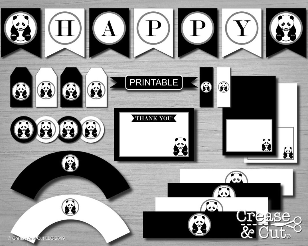 DIY Panda Birthday Party Decorations With Printable Panda Birthday