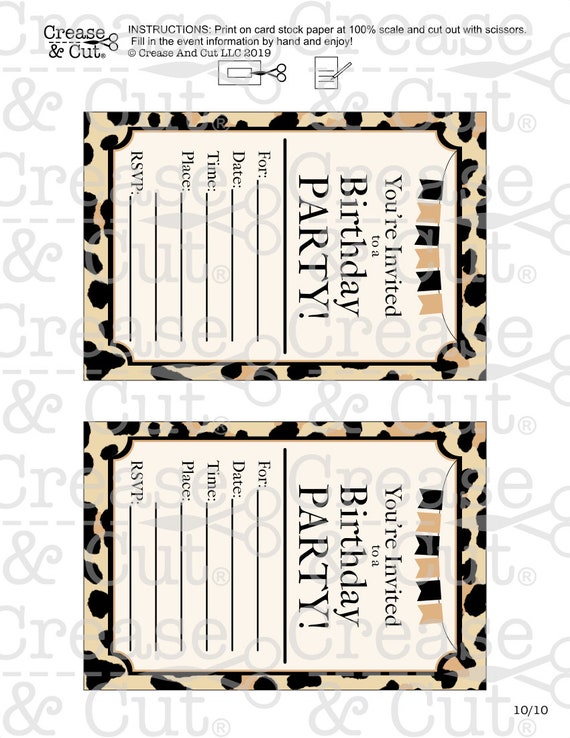 Diy Leopard Print Cheetah Print Birthday Party Decorations Etsy