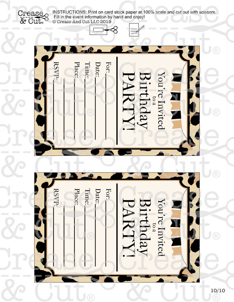 DIY Leopard Print Cheetah Print Birthday Party Decorations - Etsy