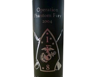 1st Battalion 8th Marines Operation Phantom Fury Memorial Tumbler, 20oz