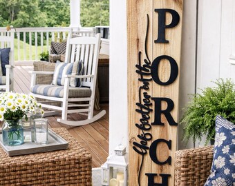 Life is better on the Porch Leaner (LOCAL Pick-up ONLY)