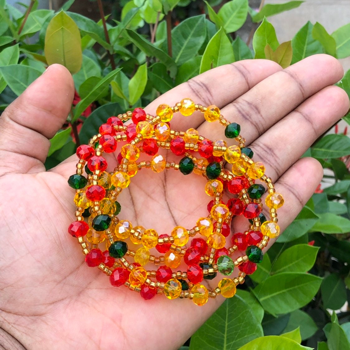African waist 2025 beads with crystals