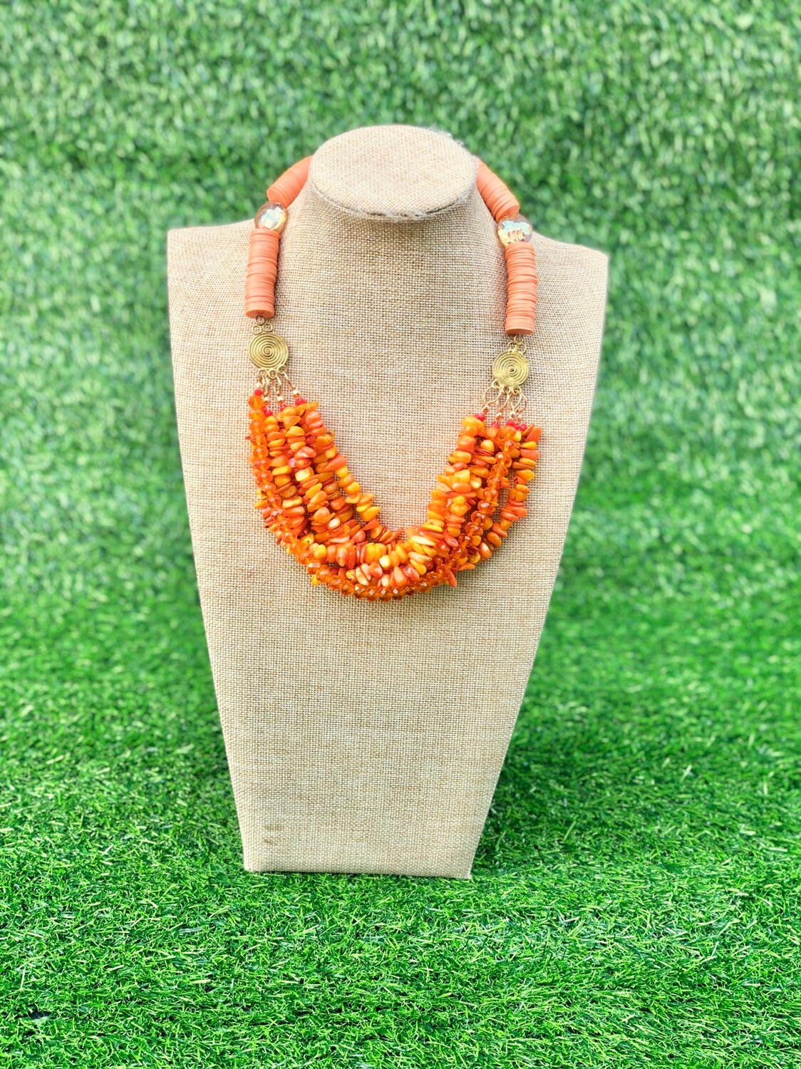 African Beaded Necklaceafrican Necklacesafrican Bead Etsy