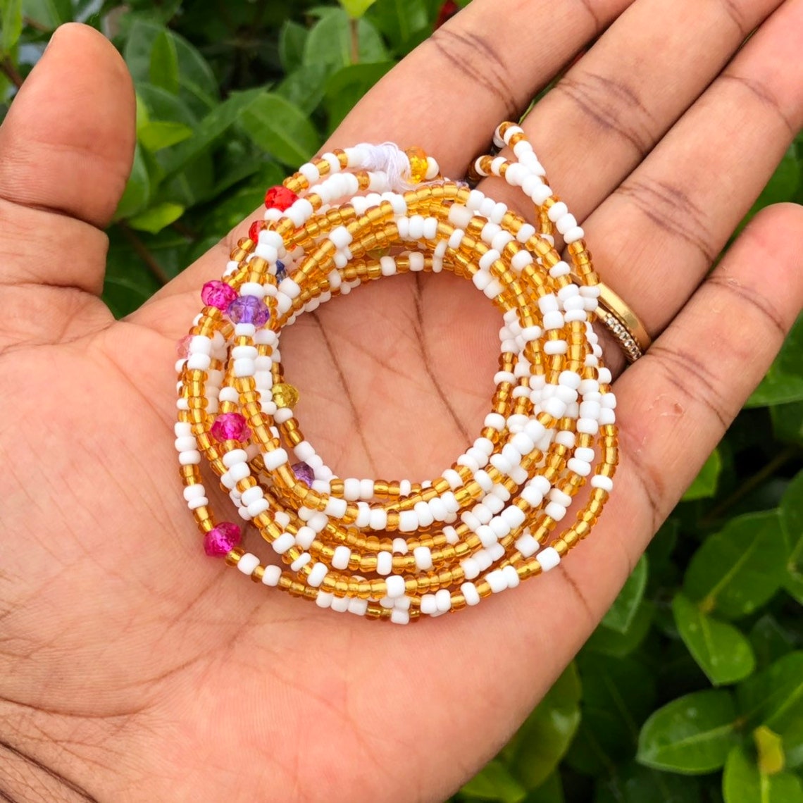Ghana Waist Beads Glass Beads african Waist Beadship Etsy