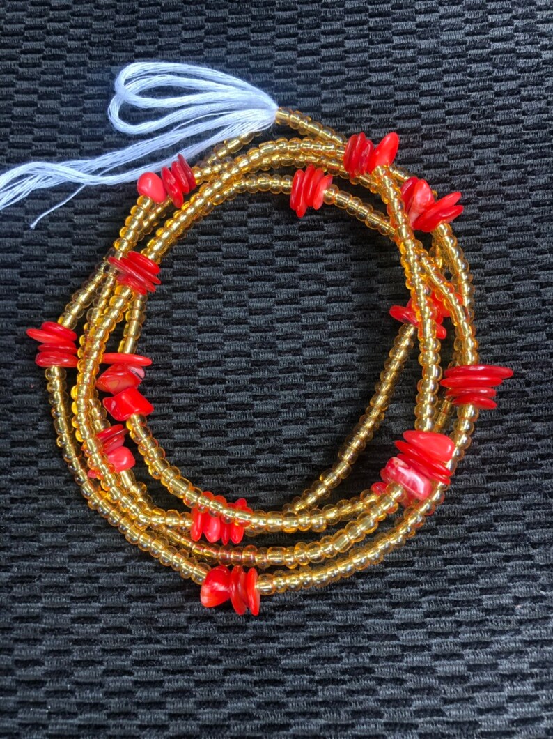 how do you tie waist beads