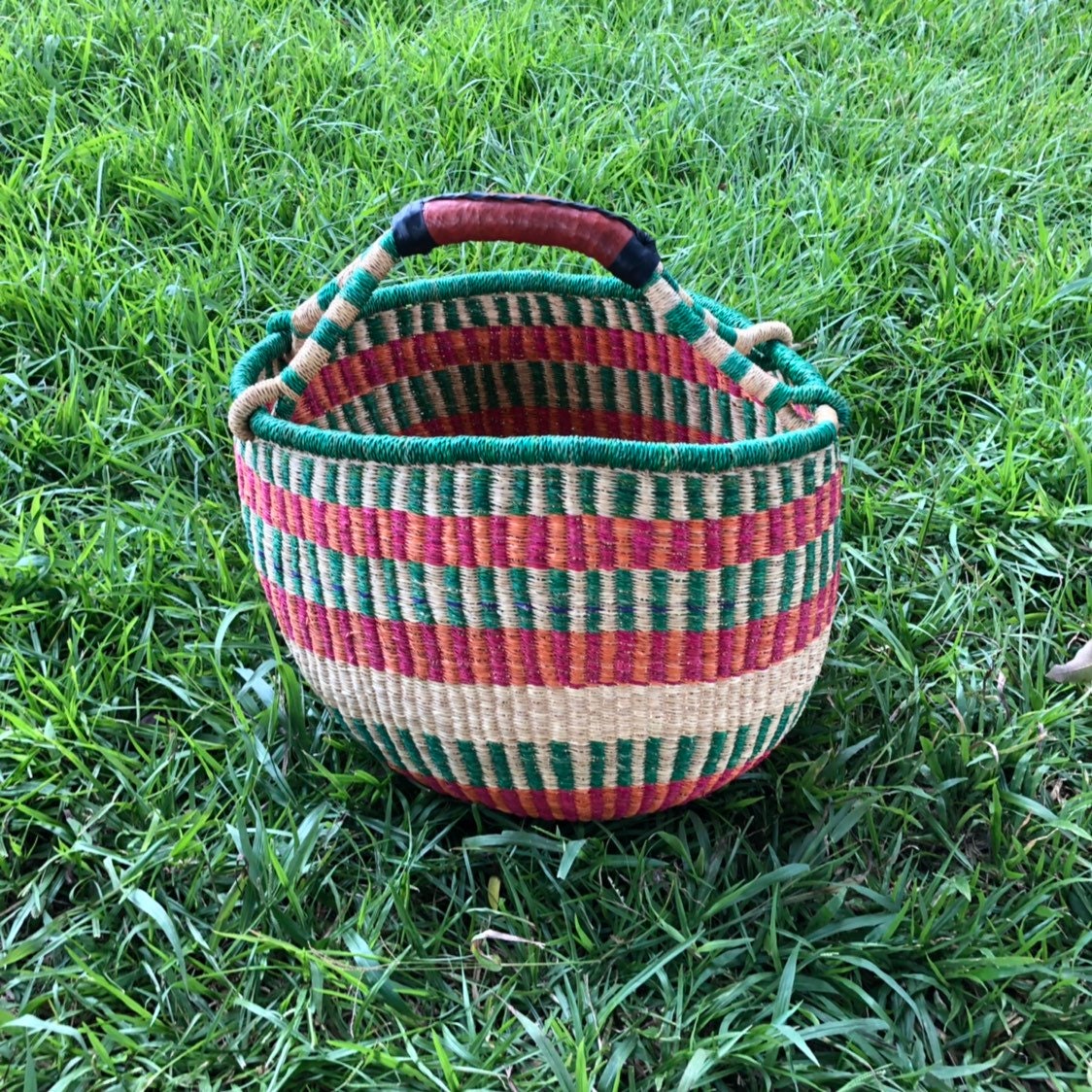 Bolga Basket-african Basket-hand Woven Basket-storage - Etsy