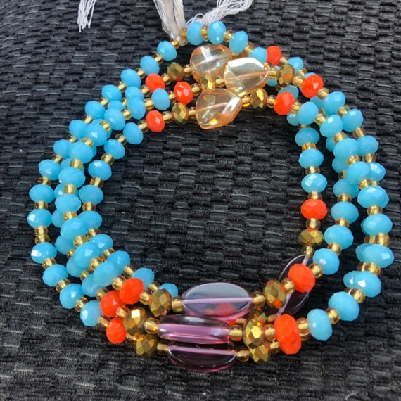 crystal belly beads