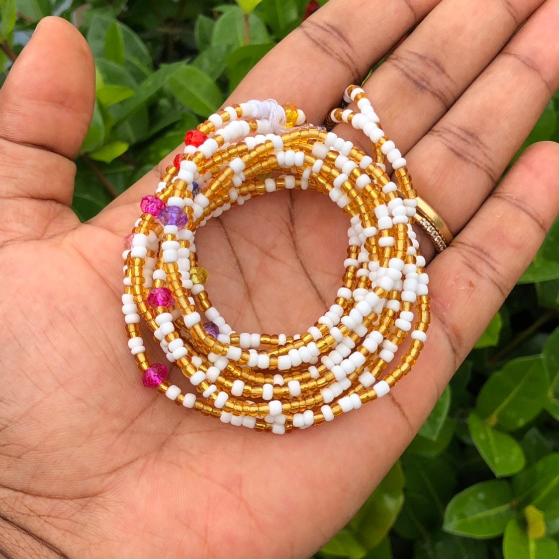 Ghana Waist Beads Glass Beads african Waist Beadship Etsy