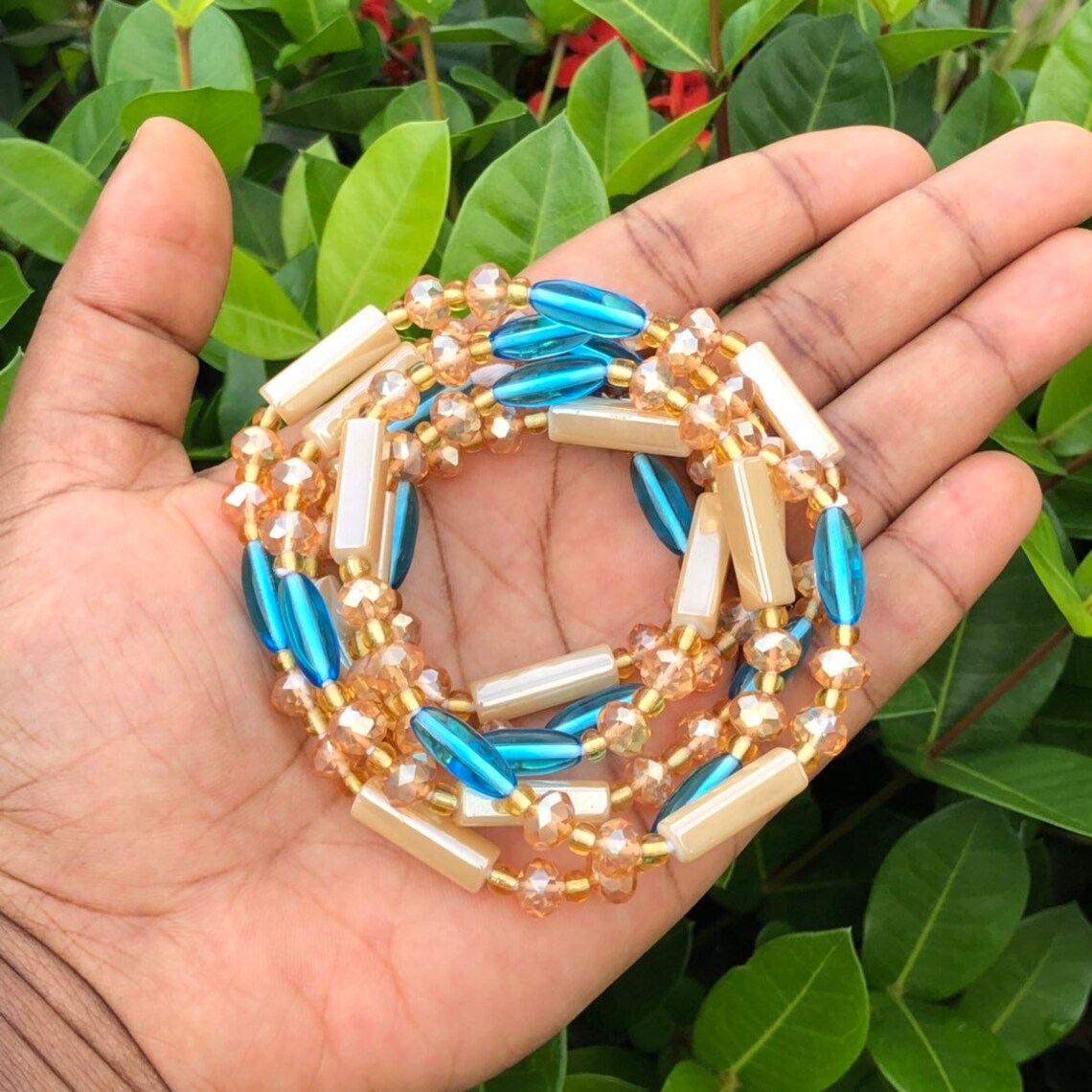 African Waist Beadscrystal Waist Beadsbelly Beadswaist Etsy