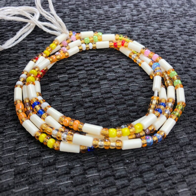 Glow in the dark waist beads African waist beads-Belly | Etsy