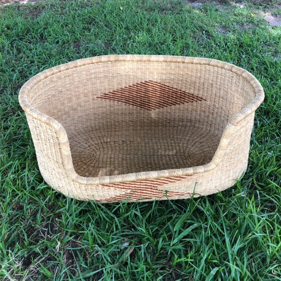 large dog bed basket