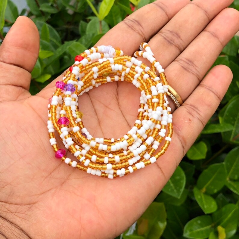 Ghana Waist Beads Glass Beads african Waist Beadship Etsy