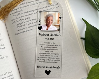 20 Marcadores de Livro Personalizados com Foto para Lembrancinhas de Funeral, Lembrancinhas para Convidados em Grande Quantidade, Lembrancinhas para Celebração da Vida, Marcadores de Livro em Acrílico
