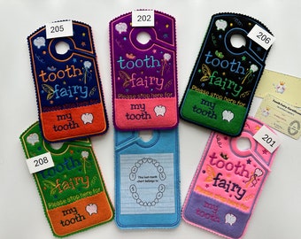 Tooth Fairy Door Hangers for boys and girls makes great birthday gift for kids