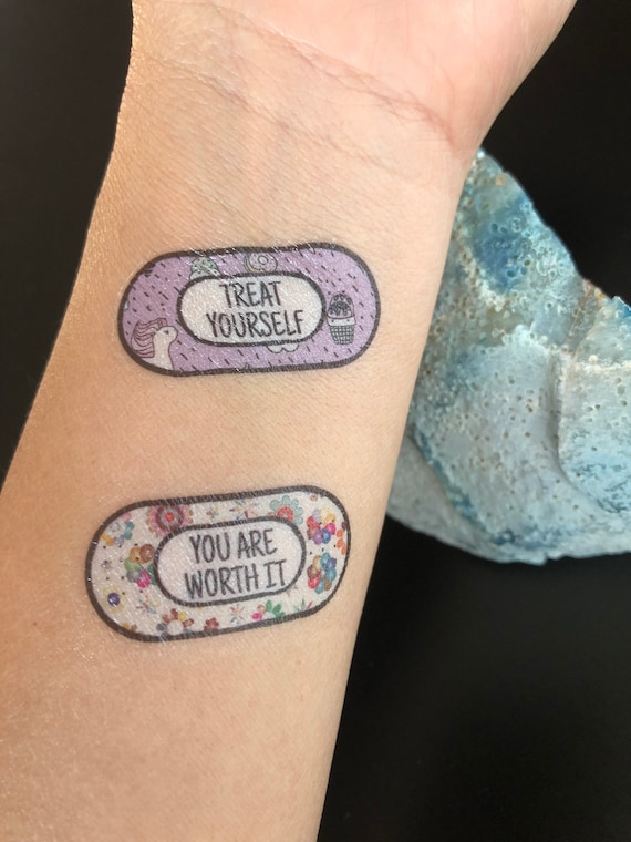 Anxiety Temporary Tattoo Mental Health Motivational Tattoos | Etsy