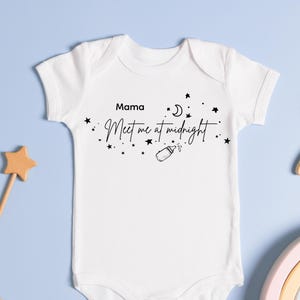 Meet Me at Midnight Baby Bodysuit, Swift Newborn Baby Clothing, Baby Shower Gift