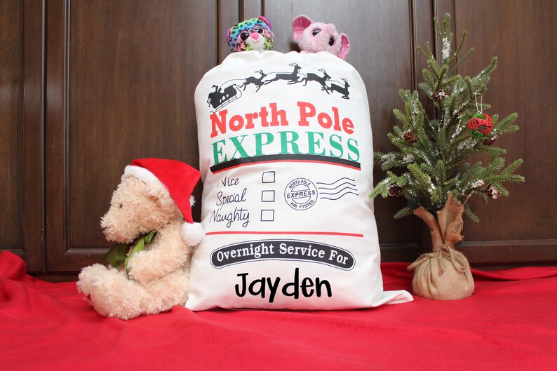 Sac de Père Noël personnalisé Sac de livraison de bureau de - Etsy Canada