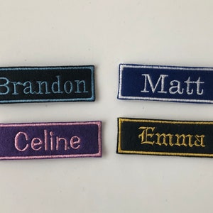 Custom Embroidered Patch, Custom Embroidery Patch, Name Patch