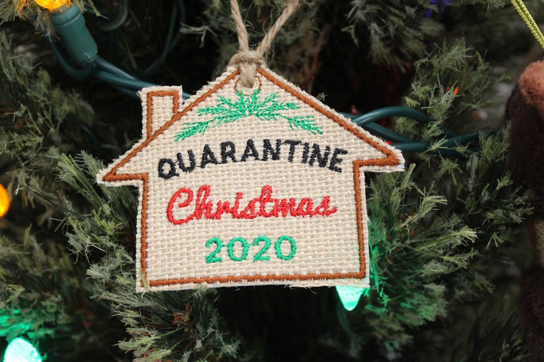 2020 Christmas Ornament Set of 3 Funny Holiday Gift Mask Embroidered Natural Burlap Toilet Paper Rustic Holiday Home Decor Canada