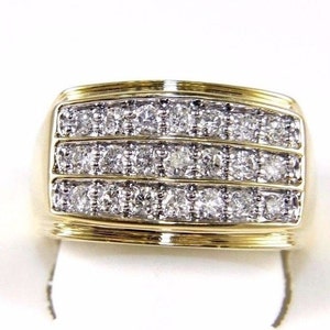 7 Ct Natural Diamond 7Row Wide Eternity Band Ring in 18K Goud Sieraden Ringen Banden 