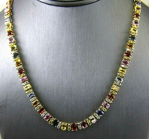 Diamond Tennis Necklace 14K 