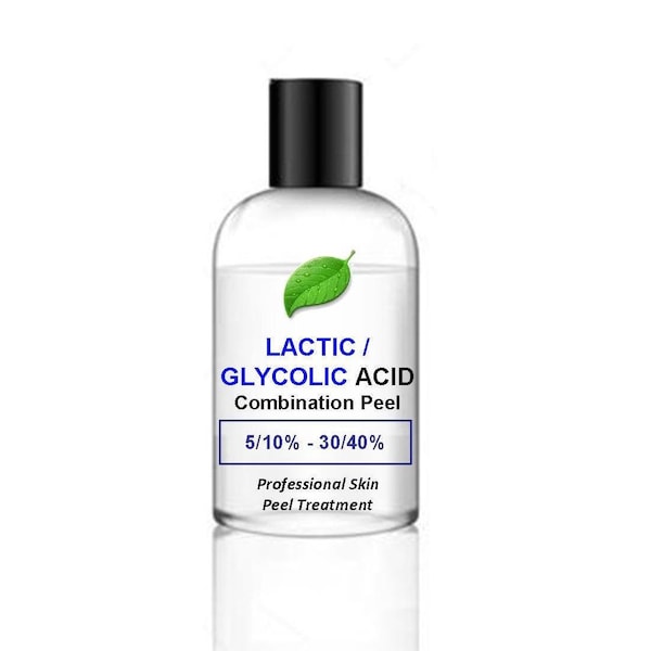 25ml Acide Lactique/Acide Glycolique Peeling Peau Mixte AHA - votre choix de force%