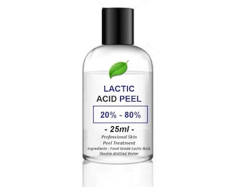 25ml Lactic Acid AHA Skin Peel - Your choice of strength % – 25ml pack