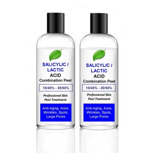 200ml Salicylic Acid/Lactic Acid Combination Skin Peel BHA/AHA - your choice of strength% – 200ml bumper pack