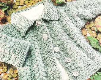 PDF Melanie Childrens Jumper Knitting Pattern – Vintage, Childrens Jumper 2-10 years old, Chunky Jumper, Chunky Sweater PDF instant download