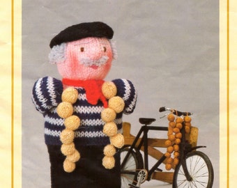 PDF Vintage Woolly Wotnot Knitting Pattern – Onion Seller, Doll, Toy - PDF instant download