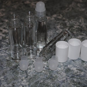 Empty 12 ml Glass Roll-On Rollerball your choice of pack size image 2