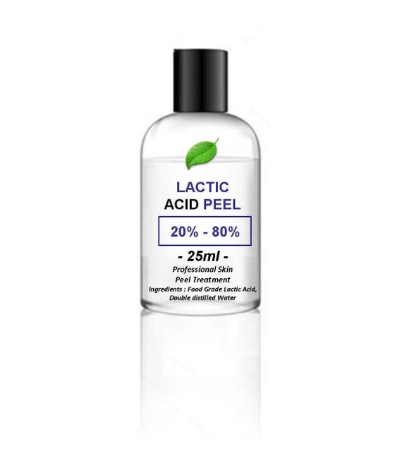 25ml Lactic Acid AHA Skin Peel Your Choice of Strength Etsy