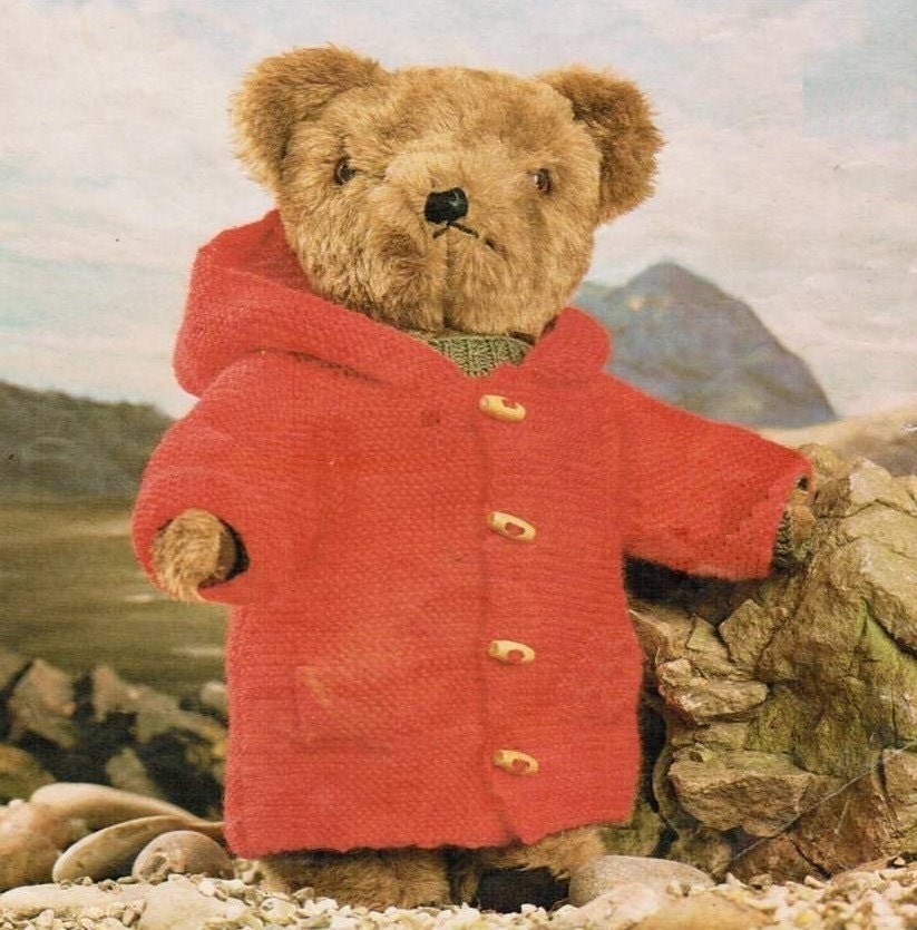 PDF Teddy Bear Clothes knitting patterns - Duffle Coat, Fairisle Swea…