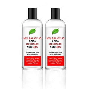 200ml Salicylic Acid/Glycolic Acid Combination Skin Peel your choice of strength% 200ml bumper pack image 9